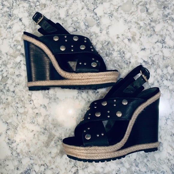 𝅺REBECCA Minkoff Wedges Size 7.5 - Picture 1 of 8